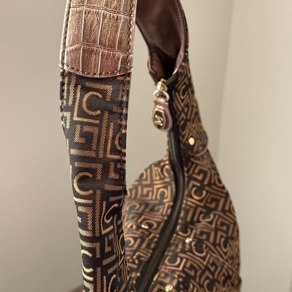 Liz Claiborne Monogram Handbag - Brown